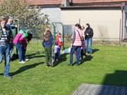 Čarodějnické odpoledne s rodiči na školní zahradě